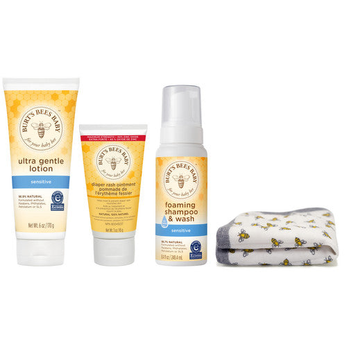 Burt's Bees Baby Sensitive Skin Essentials Gift - Gentle Care for Your Little One