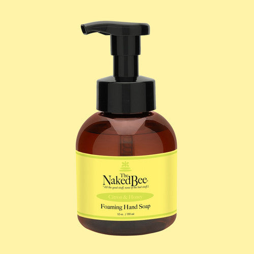 THE NAKED BEE Citron & Honey Foaming Soap Everyday Luxury in a 12 oz Bottle