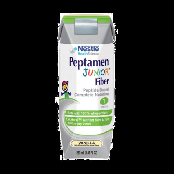 Peptamen Junior Fiber Vanilla Flavor 8.45 oz. Tetra Prisma® Ready to Use Formula for Ages 1-13 Years