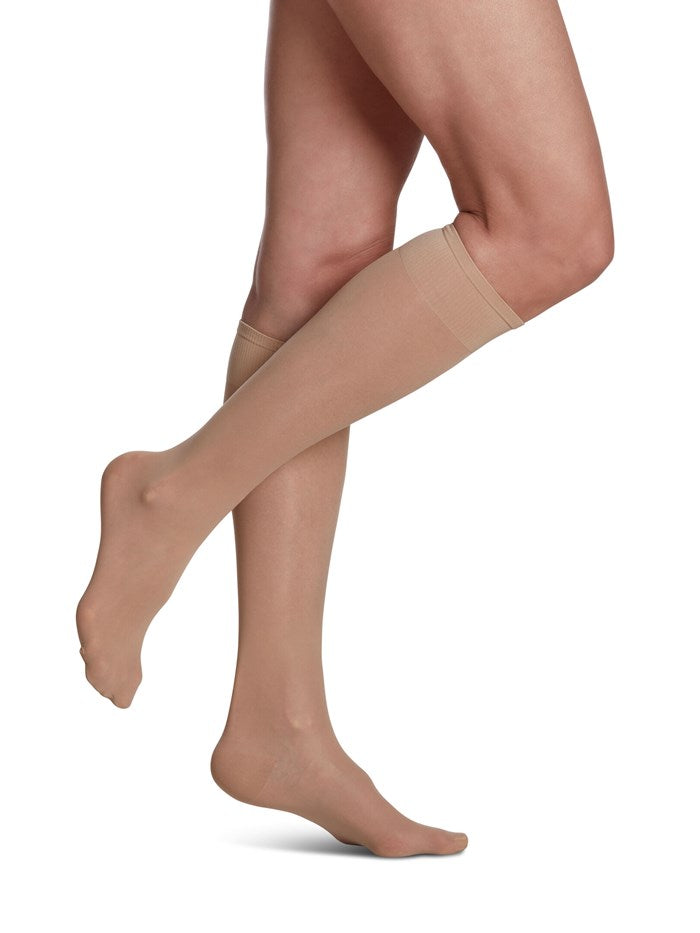 WELL BEING Sheer Fashion 15-20 mmHg Calf Length Compression Stockings