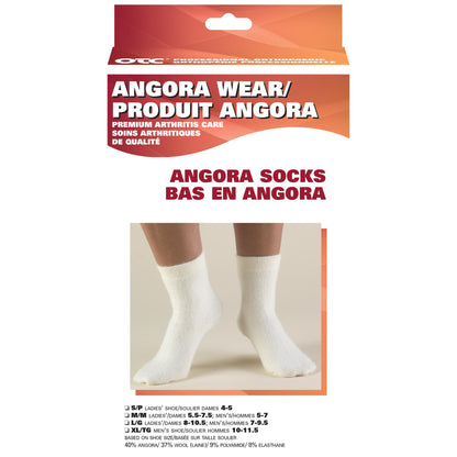ANGORA ARTHRITIS RELIEF SOCKS WHITE